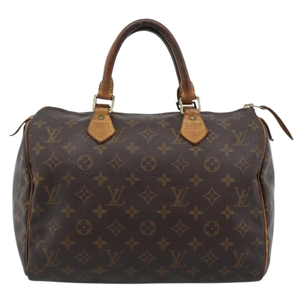 Louis Vuitton Monogram Speedy 30 Handbag Brown